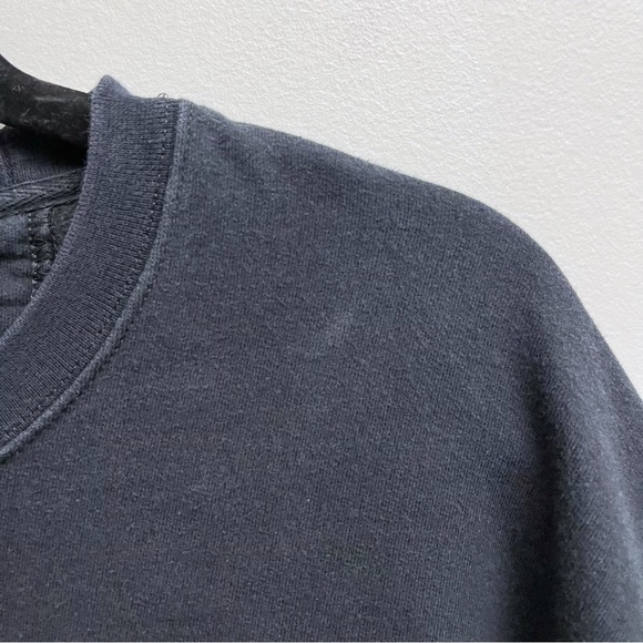 Post Malone Port & Company Oversized Black Graphic Crewneck Popover Sweatshirt - Picture 2 of 6